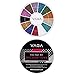 Premium Manicure Nail Art Decorations Wheel With 12 Different Colours Beads / Mini Pearls / Caviars By VAGA