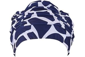 ZUMUii Butterme Femmes Filles Plissé Tissu Doux Tissu Bonnet/Casquette/Turban Bonnet de Bain Bel Chapeau pour Dreadlocks Long Cheveux Eté/Mer/Piscine Fun Play