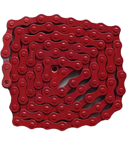Catena Bici BikePlan Rosa – Singola Velocità 1/2” X 1/8” – 127 Cm – Per BMX, Fixie, Pista