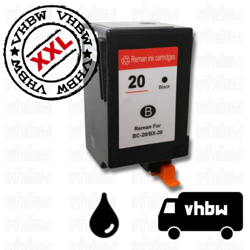 TINTENPATRONE DRUCKERPATRONE PATRONE DRUCKKOPF SCHWARZ REFILL CANON BC-20 für BJC-4000, BJC-4100, BJC-4200, BJC-4300 etc.