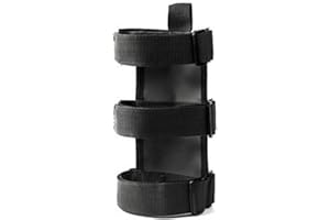 STGBCST Staffa per estintore, supporto per bagagliaio auto, estintore, cintura regolabile per auto, accessori pratici, accessori di terze parti per jeep (nero)