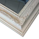 Massivholz Spiegel in Weiß Shabby Chic Breite 100 cm Höhe 200 cm Pharao24 - 2