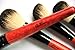 DE'LANCI Luxury 36 PCS Professional Makeup Brushes Tools Sets / Kits Natural Cosmetic Animal Hair Brushes With Coffee Plaid Case Pouch
