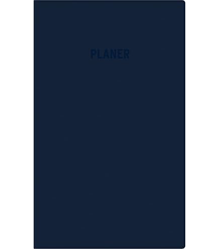 Zettler Taschenplaner 2025 – Faltbarer PVC-Kalender Mit Monatsübersicht, Adressheft & Notizen, Schwarz, 9,5x16 Cm