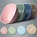 Price comparison product image K&C Serving Bowl Set Multicolor Wheat Stalk Material Soup Cereal Bowls BPA Free 4 Set Blue Green Beige Pink