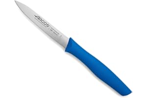 Arcos Séries Nova - Couteau D'Office Couteau à Éplucher - Lame Acier Inoxydable Nitrum 100 mm - Manche Polypropylène Couleur Bleu