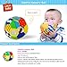 LALABABY Baby Early Learning Toys Colorful Funny Educational Stuffed Rattle Soft Ball for 0-6 Years