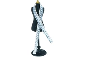 TOSSPER 1pc Tailors Dummy, 1/12 Mini Dress Clothes Mannequin Ruler Set Dressmakers Mannequin for Dollhouse Miniature Accessories