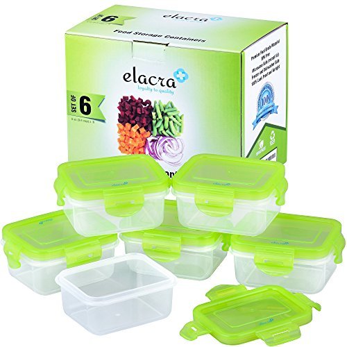 elacra Lot de boîtes hermétiques sans BPA pour Aliments pour bébé Compatible congélateur et Micro-Ondes