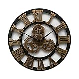 ★ Unsere handgefertigte Wanduhr wird mit 1 AA-Batterie angetrieben (nicht im Lieferumfang enthalten), keine Notwendigkeit für Verkabelung, installierte Batterie, kann verwendet werden, Nur 1 Batterie, niedriger Stromverbrauch, Umweltschutz, einfach und einfach zu bedienen.