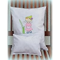 Puppenbettwäsche für Wiege-Puppenwagen-Puppenbett Puppenzubehör Babypuppe Puppen, Puppenbettwäsche, Decke und Kissen für den Puppenwagen, das Puppenbett, 2-teilige Garnitur 