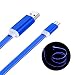 Produktbild Geabon Micro USB Kabel, 1m Sichtbare LED Fließenden Licht Micro USB Ladekabel für Android Smartphones, Samsung, HTC, Sony, Nexus und mehr (Blau)
