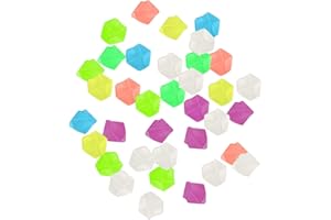 Allegorly Pierre Lumineuse 100pcs Galets Lumineux Multicolore Lumineuse Galet Cailloux Artificiels Pierres pour Extérieur Jardin Aquarium Chemins Chambre d'enfant