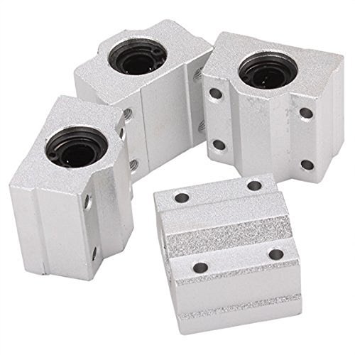 HICTOP 4PCS Linear Motion-Kugellager CNC SCS8UU Schlitteneinheit Buchse Linearrollenlager Gleitblock - 2