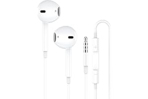 LUREGIRL In-Ear Wired Headphones,Noise Isolating Earbuds 3.5mm Jack Earphones with Microphone and Volume Control Compatible with iPhone,iPadPro,Samsung,Huawei,Android,MP3,Tablets Laptops,Gaming and More device