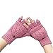 Internet Women Warmer Winter Fingerless Gloves (Pink)