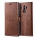Produktbild Mulbess Schutzhülle Ledertasche im Kartenfach Bookstyle für Huawei Mate 10 Pro Tasche Hülle Leder Etui Schale,Cognac Braun