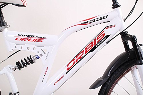 26 Zoll Kinderfahrrad Mountainbike Kinder Fahrrad Rad Bike Jugendfahrrad viper ROTWEISS - 6