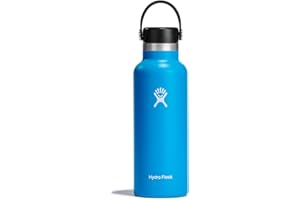 HYDRO FLASK - Gourde Isotherme 532 ml (18 oz) - Bouteille Inox à Isolation Sous Vide - Bouchon Antifuite et Revêtement par Poudre - Sans BPA - Ouverture Standard - Pacific
