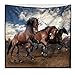 Produktbild JCDZH-FT Weihnachtsgeschenk Rechteckigen Nordic Modernen Pentium Pferd Abbildung Mehrzweck Picknick matte Sofakissen Strand Handtuch Tischdecke Dekorative Tapisserie, 200X150 cm