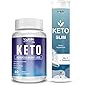 Vokin Biotech Keto 60 Capsules for weight loss (Blue) & Free Exclusive Keto Slim Water Soluble 20 Tablets