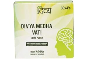 EXPORTMALL Patanjali Divya Medha Vati 30 x 4's (Total 120 Tablets)