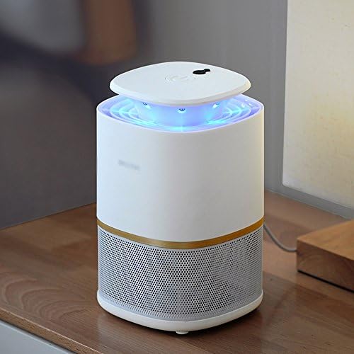 Electric Fly Killer Mosquito Lamp Household Radiation-free 3W White Silent Bedroom Suction Type Photocatalyst Light Control 13.5*13.5*22cm Sweeping Light Power Saving
