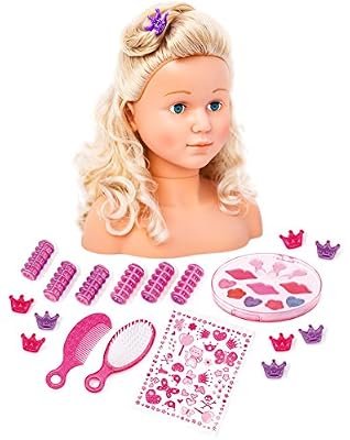 Bayer Design - 90005c - Tête À Coiffer/maquiller - Super Model Avec Maquillage - 27 Cm