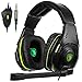 Produktbild Neue SADES SA938 3.5mm Wired Stereo Sound Multi-Platform Gaming Headset, über Ohr Gaming Kopfhörer mit Mic Lautstärkeregler Rauschen Abbrechen für neue Xbox One,PC,PS4 und Handys(schwarz/Grün)