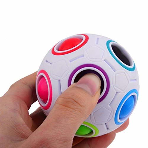 Kolylong 2017 Pop Rainbow Magic Ball Plastic Cube Twist Puzzle Toys For Children's Educational Toy Teenagers Adult Stress Reliever tools