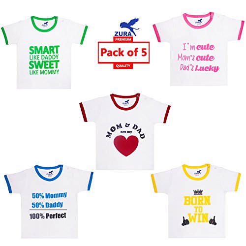 ZURA Export Quality Cotton Round Neck Baby Boys Tshirt/Baby Girls Tshirt/Baby Dress/Baby Tops (Pack of 5) RS.645 (52.00% Off) - Amazon ZURA Export Quality Cotton Round Neck Baby Boys Tshirt/Baby Girls Tshirt/Baby Dress/Baby Tops (Pack of 5) RS.645 (52.00% Off) - Amazon