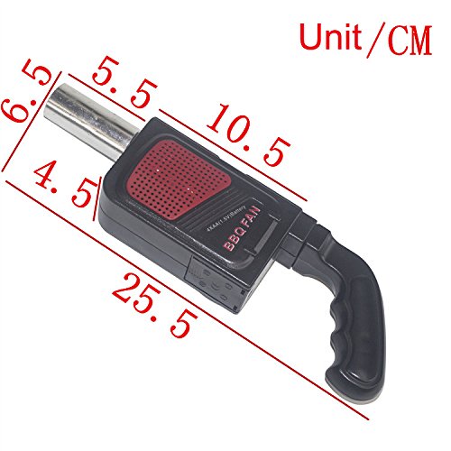 Sunjas Außen Elektro BBQ-Ventilator-Luft-Gebläse für Grill-Feuer Bellow Tragbare - 2