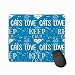 Produktbild Mouse Pad Funny Phrase Keep Calm Love Cats Funny Phrase Keep Calm Colored Rectangle Rubber Mousepad 11.81 X 9.84 Inch