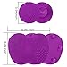 Makeup Brush Cleaner, ESARORA Makeup Brush Cleaner Pad Set of 2 Cosmetic Brush Cleaning Mat Portable Washing Tool Scrubber Suction Cup (Light Purple)
