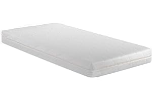Colchon de cuna Viscoelastico con Funda Star Ibaby. Optimo para el sueño del Bebé. Colchón de Viscoelastica para Cuna de Bebé de 120 x 60 cm.