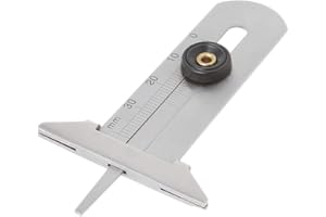 Huiouer - Calibro di profondità per pneumatici auto, in acciaio inox, calibro 0-30 mm, strumento di misurazione della profondità