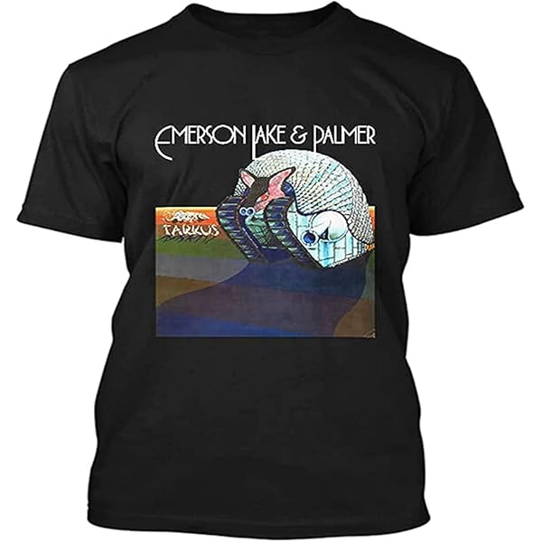 Emerson Lake & Palmer Tarkus ELP English Logo Men T-Shirt