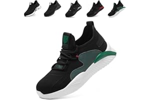 NASOGETCH Chaussures de Sécurité Homme Femme Chaussures de Travail Légère Respirant Baskets de Sécurité