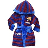 Albornoz de forro polar FC Barcelona vestido de cámara muy cálido y suave en el tacto material: 100% poliéster Tamaño: 4 años