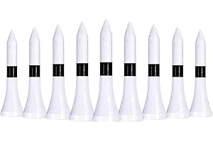 LIKOSO Bamboo Golf Tees 83mm/70mm/54mm/38mm Pack of 100 Golf Tees with Height Markers, Biodegradable Sustainable Reduced Friction