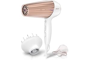 ‎PHILIPS Philips MoistureProtect Haartrockner - 2300W, Ionisierungsfunktion, 6 Hitze- und Geschwindigkeitsstufen, inkl. Diffusor & Stylingdüse (Modell HP8280/00)