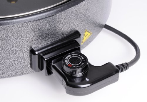 Elektrische Pfanne Ø 30/9 cm Pizzapfanne Partypfanne Elektropfanne Bratpfanne - 3