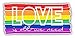 Produktbild Love LGBT Pride Flag Auto-Dekor-Vinylaufkleber 15 X 8 cm