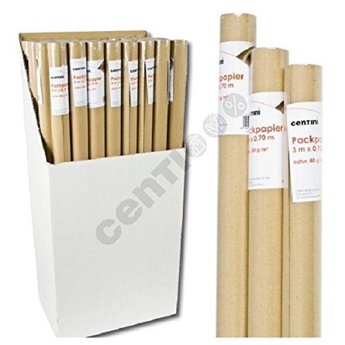 3 Meter Packpapier Natur Papier 1 Rolle a 3,00m x 0,70m
