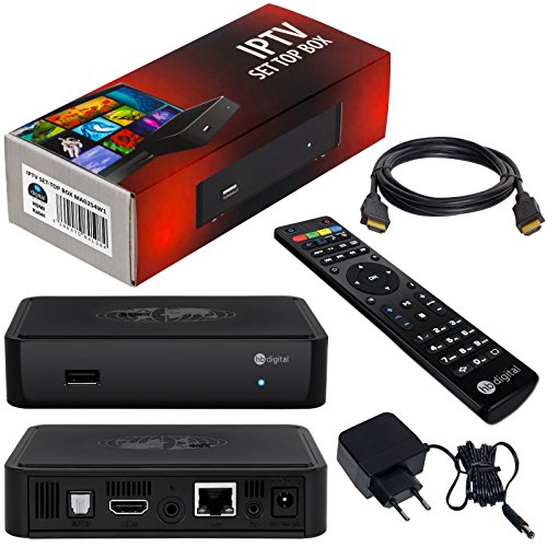 MAG 254w1 mit WLAN (WiFi) integriert 150Mbps Original IPTV SET TOP BOX Streamer Multimedia Player Internet TV IP Receiver + HB Digital HDMI Kabel