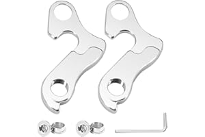 GNHG 2 set gancio per cambio bici,forcellino deragliatore posteriore,bike prolunga forcellino cambio per cambio bicicletta di Alluminio Mountain Road Bike（con chiavi）