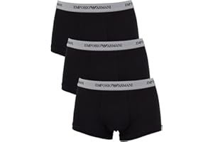 Emporio Armani Underwear 3-Pack Trunk Essential Monogram Boxer Hombre