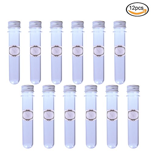 almondcy-offer 140 mm (40) Multifunktions-Kunststoff Test Tube, Set von 12 - 4
