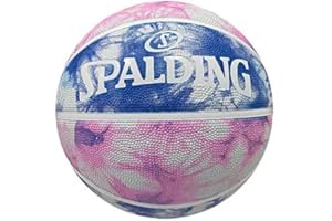 EuroLeague Pallone da Basket in Gomma Spalding, CSKA Replica Tutti, Rosso, Blu, 7