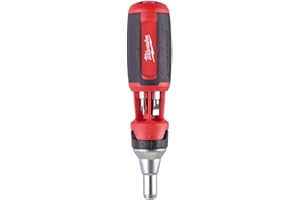 Milwaukee Universal Ratchet Screwdriver 9 in 1 Color E 0 W 0 V Multicoloured One Size, 4932471868